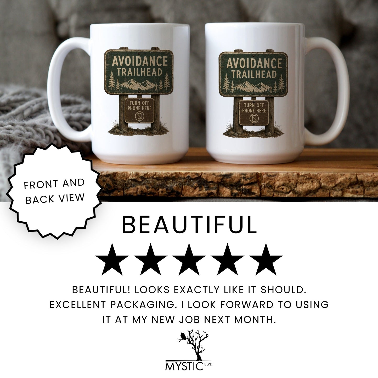 Avoidance Trailhead coffee mug