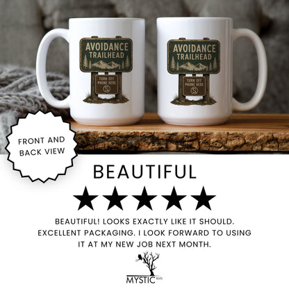 Avoidance Trailhead coffee mug
