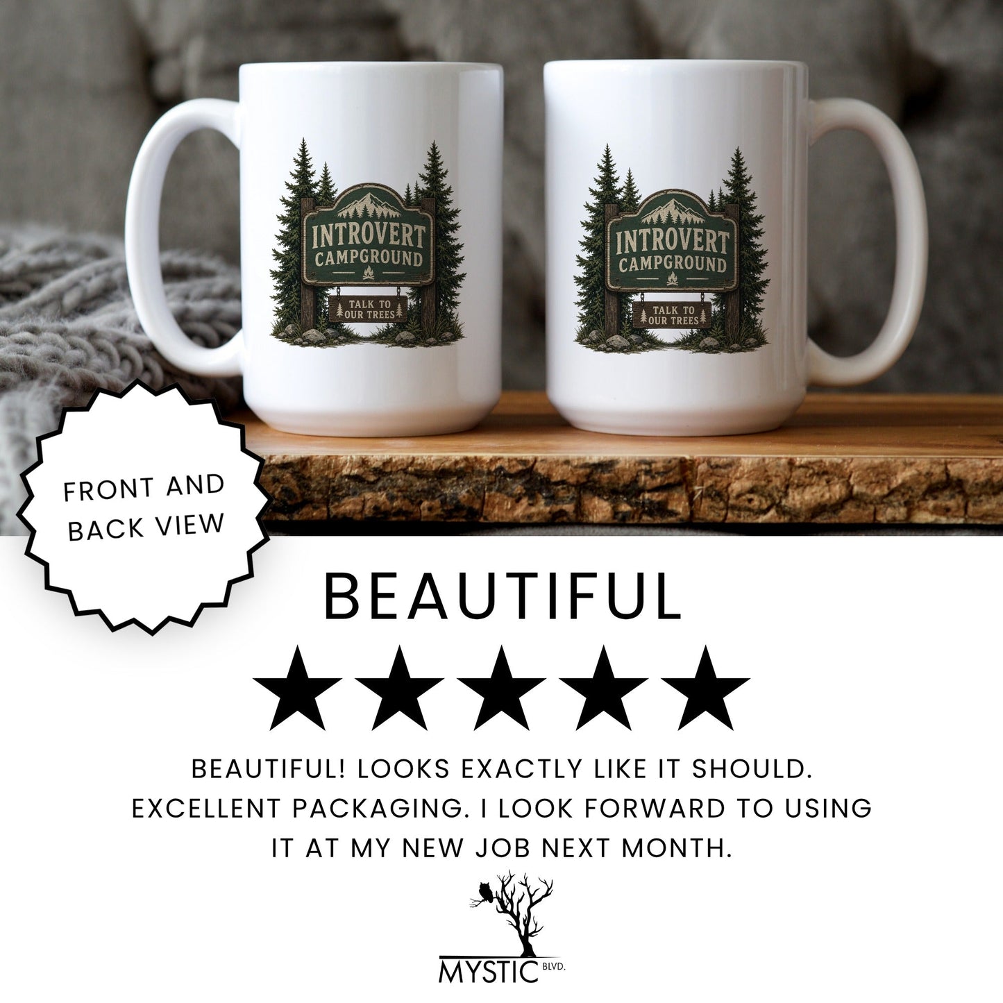 Introvert Campground coffee mug