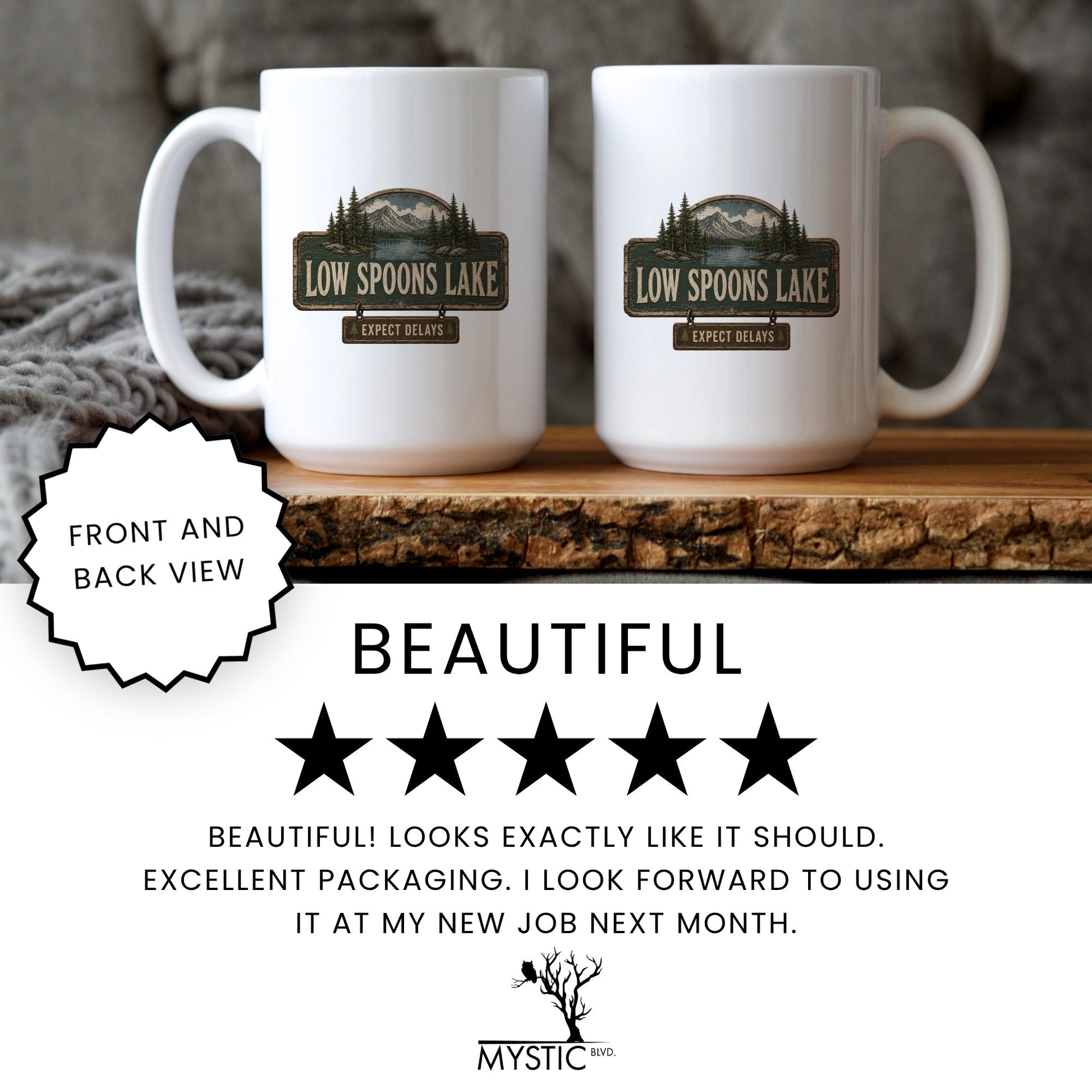 Low Spoons Lake coffee mug