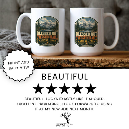 Lifestyle Photo #7 Blessed But Overstimulated Mug