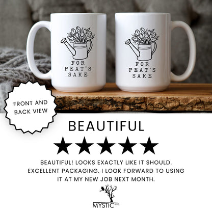 Oh for Peat's Sake Mug - lifestyle photo