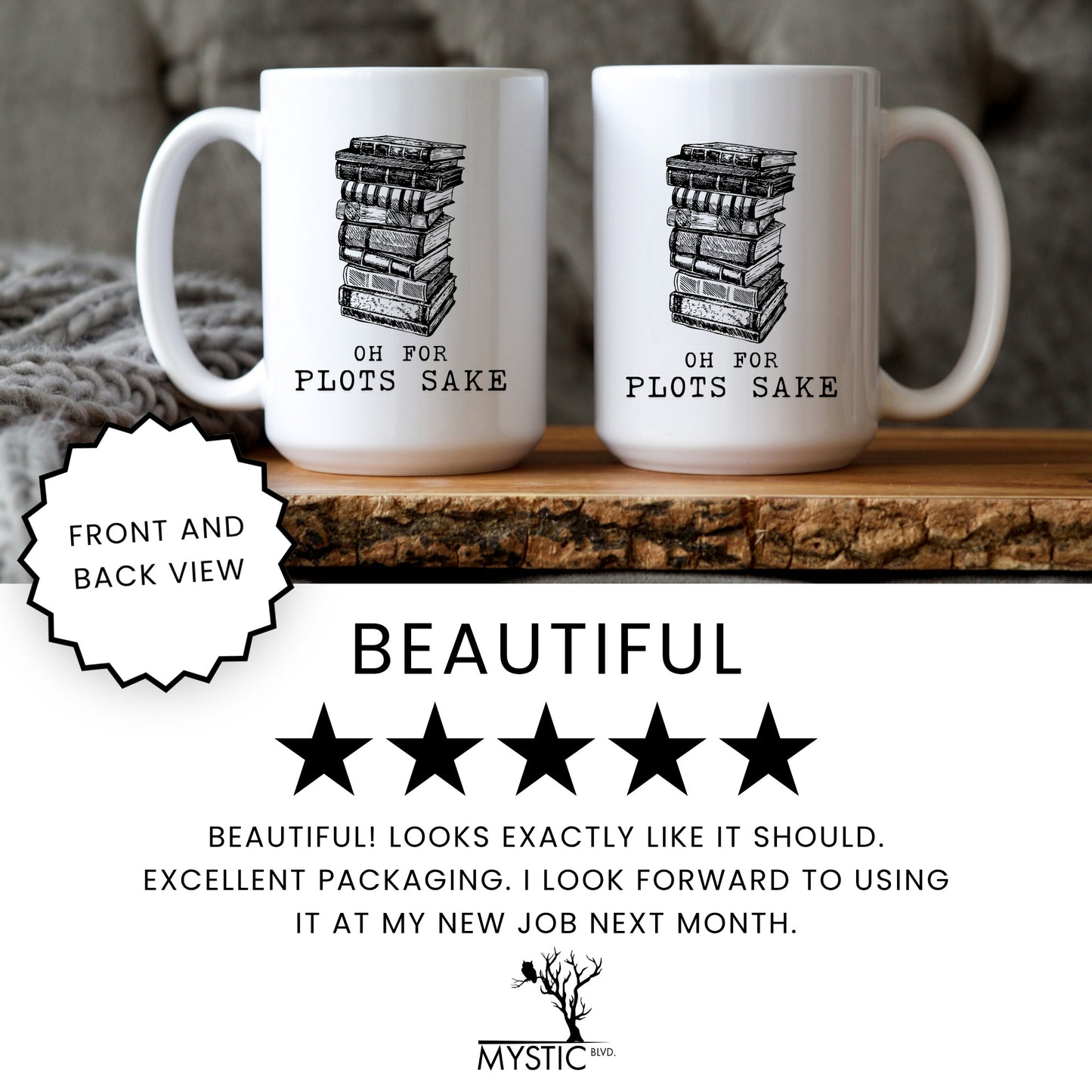 Oh For Plot's Sake Coffee Mug