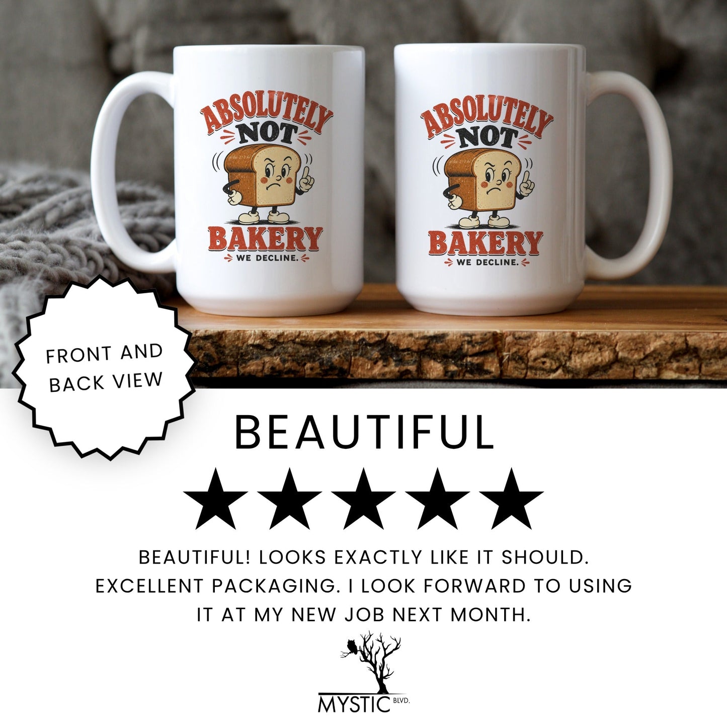 Absolutely Not Bakery Mug - lifestyle photo