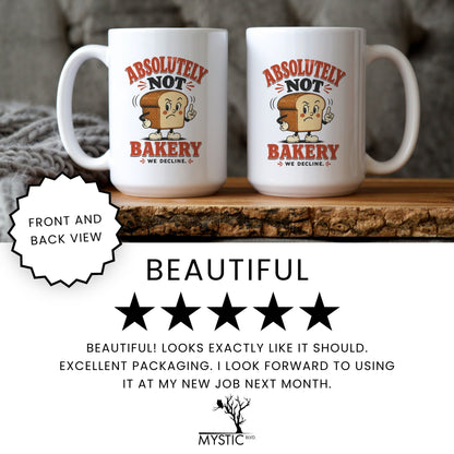 Absolutely Not Bakery Mug - lifestyle photo