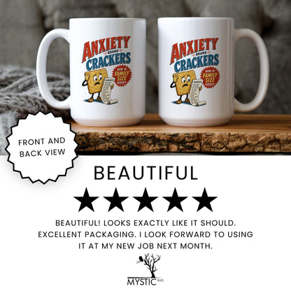 Anxiety Brand Crackers Mug - lifestyle photo