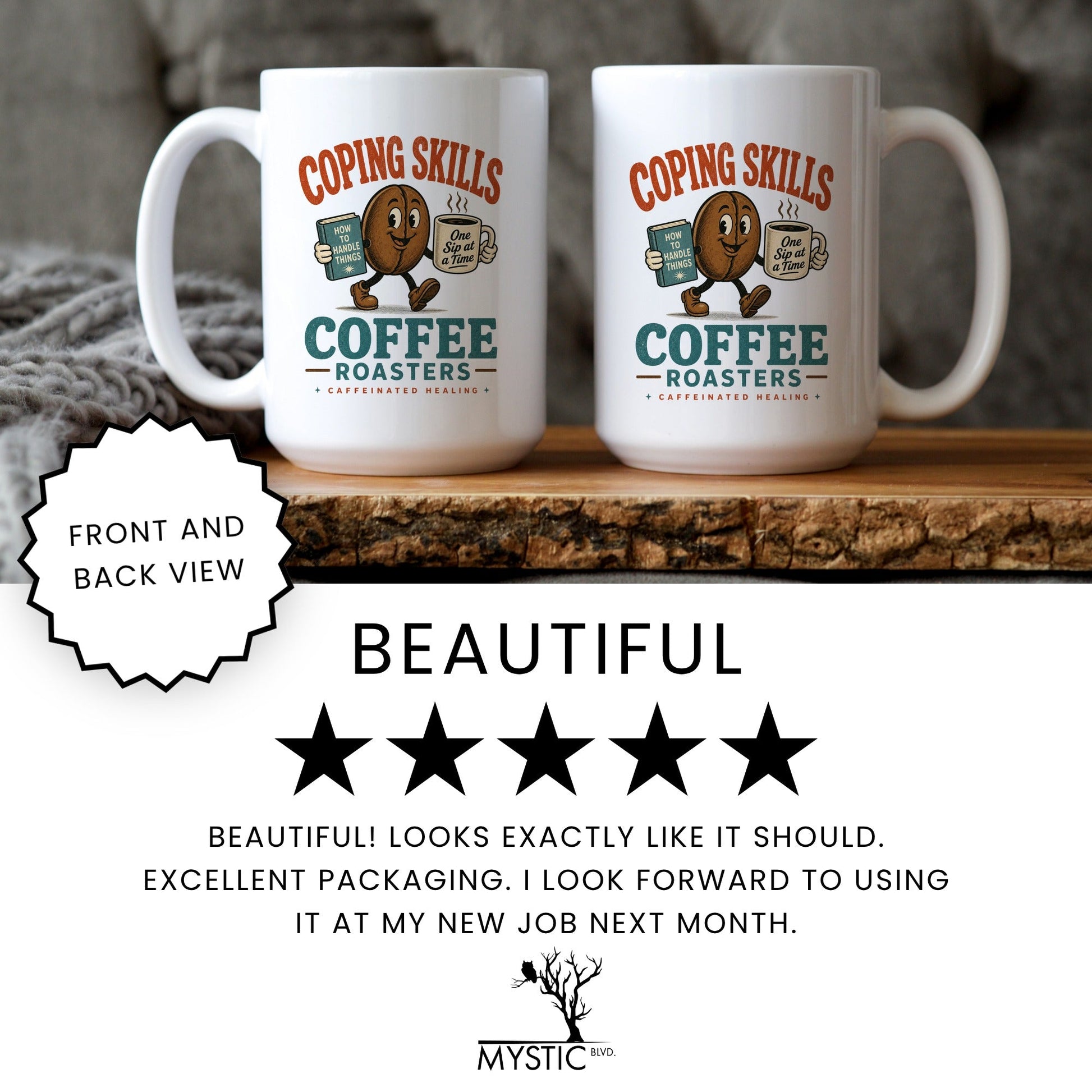 Coping Skills Coffee Mug - lifestyle photo