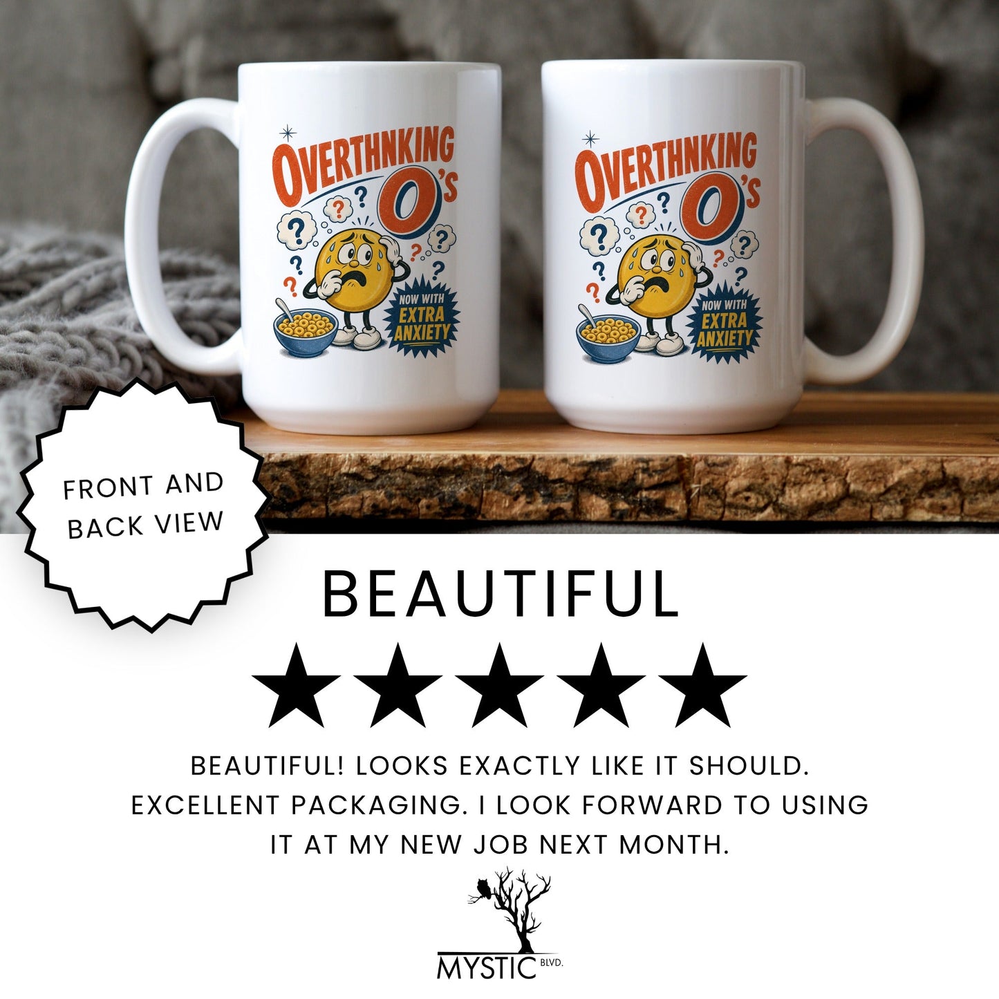 Overthinking O's Mug - lifestyle photo