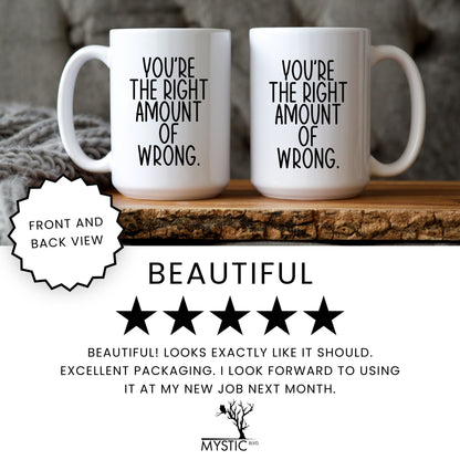 Funny valentine coffee mug lifestyle
