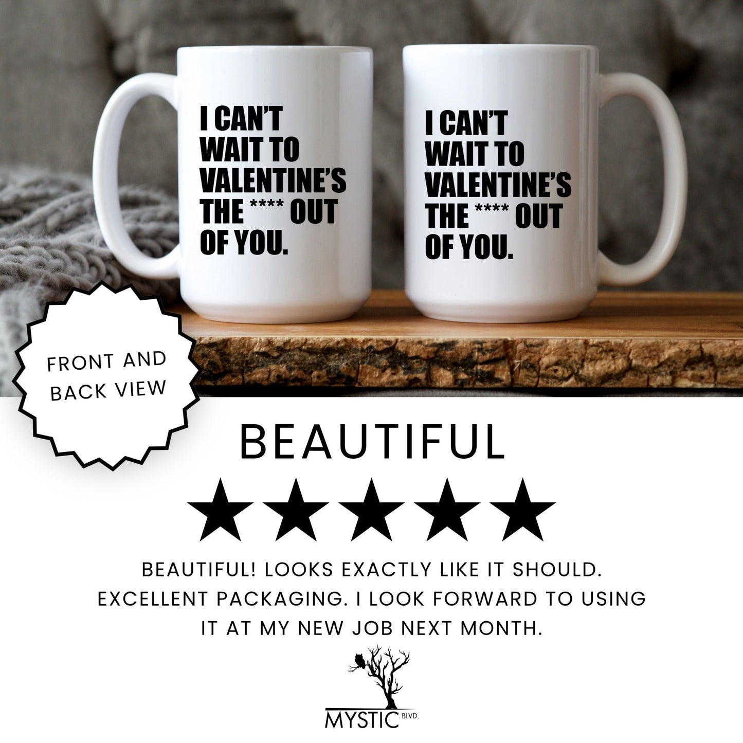 Funny valentine coffee mug lifestyle