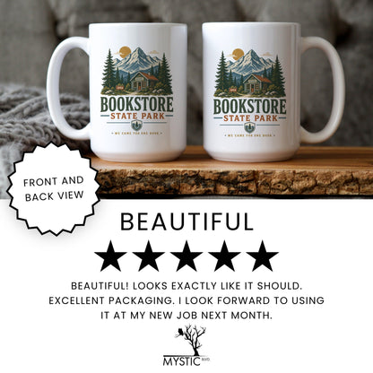 Bookstore State Park Mug - lifestyle photo
