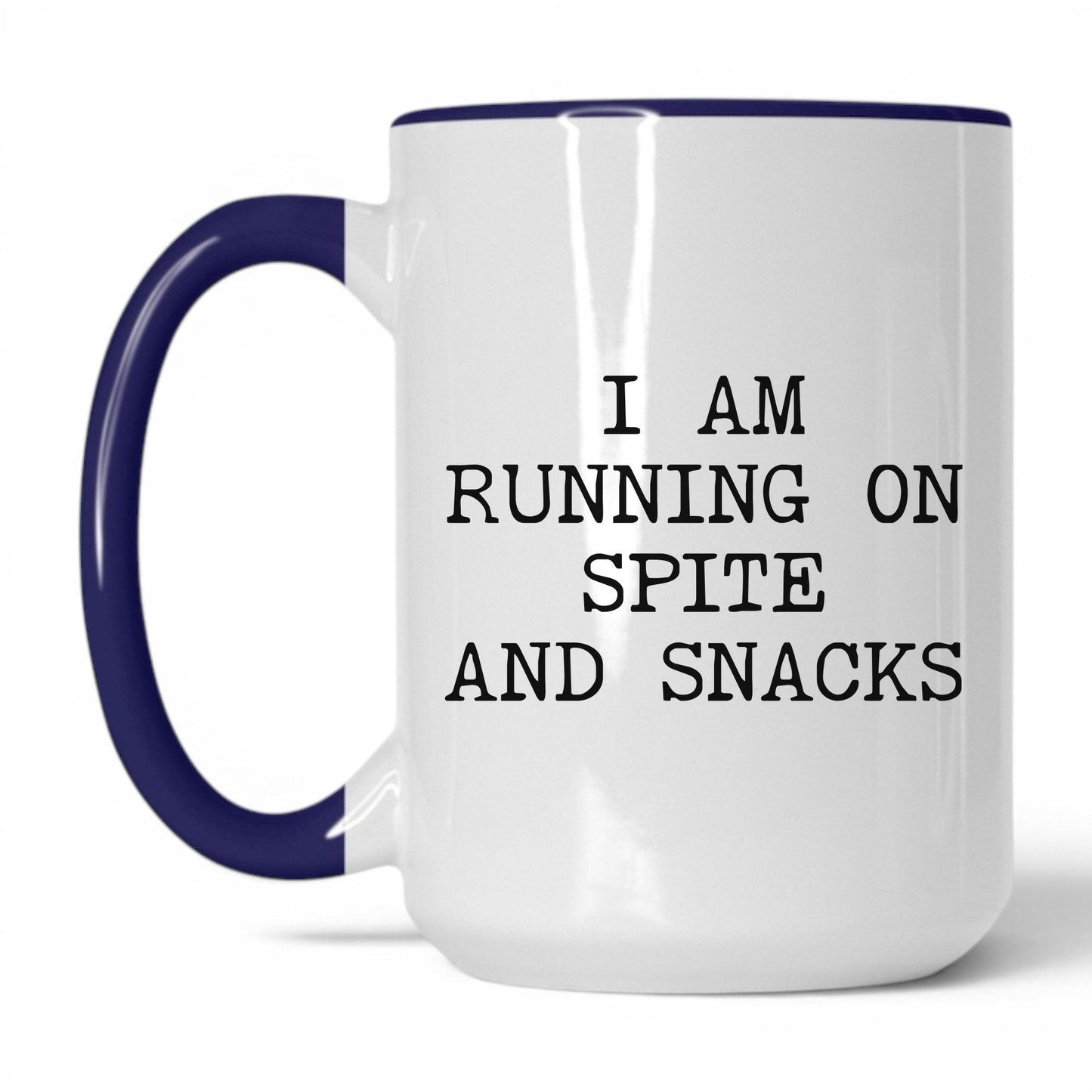 Running on Spite and Snacks Coffee Mug