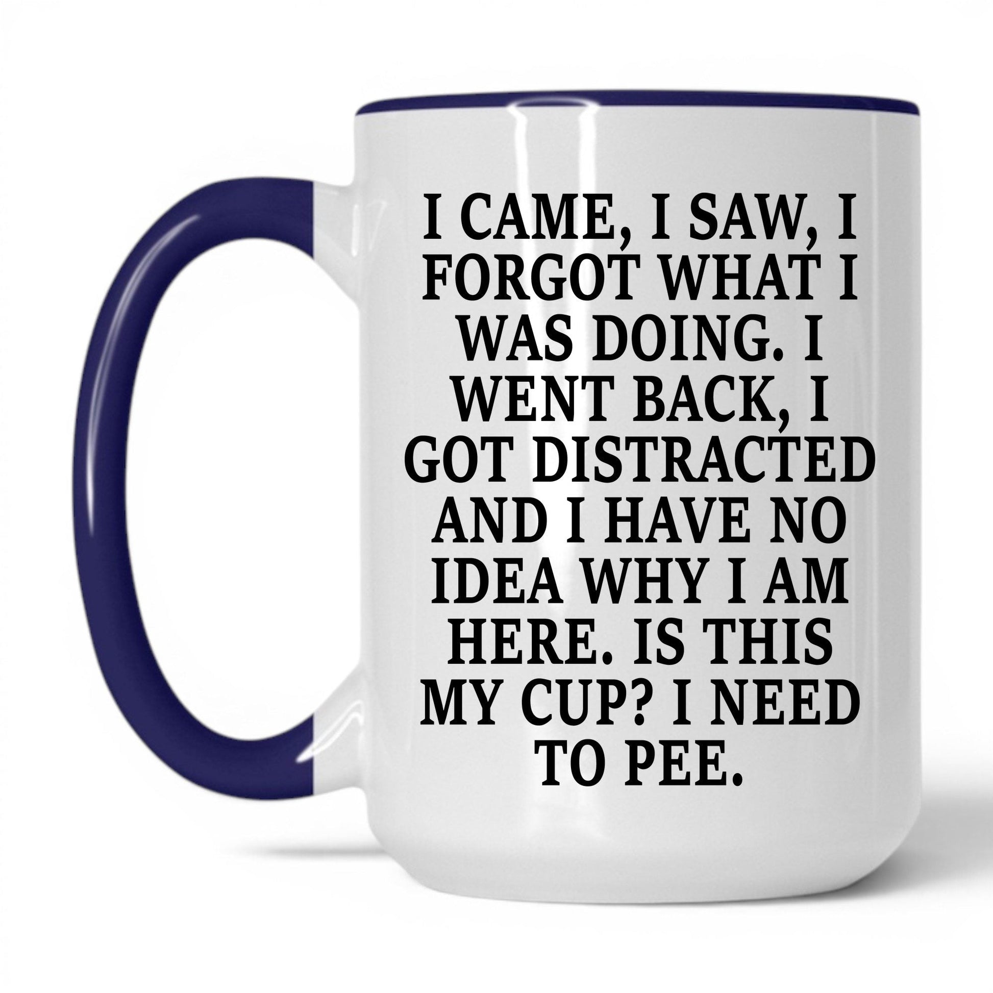 I Forgot What I Was Doing Mug – 15oz White/Midnight Blue Mug