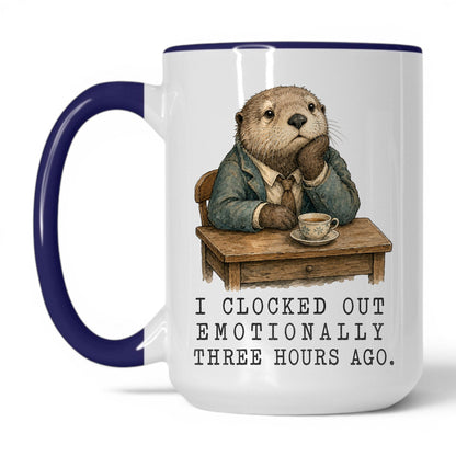 Clocked Out Otter Coffee Mug