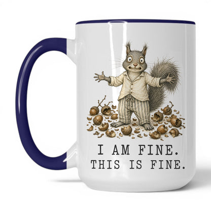 This Is Fine Squirrel Coffee Mug