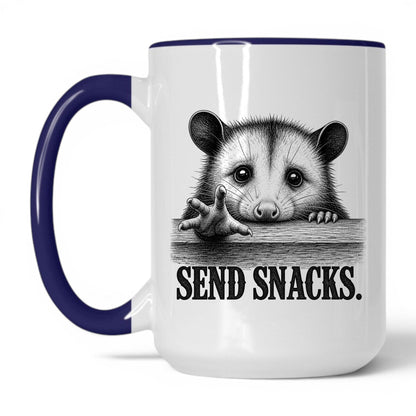 Send Snacks Opossum Coffee Mug