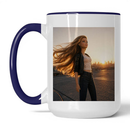Main Character Doll Face Coffee Mug