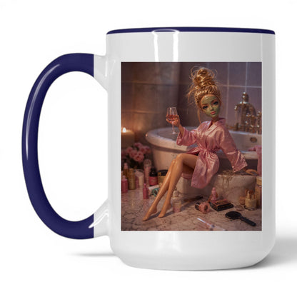 Self-Care Doll Face Coffee Mug