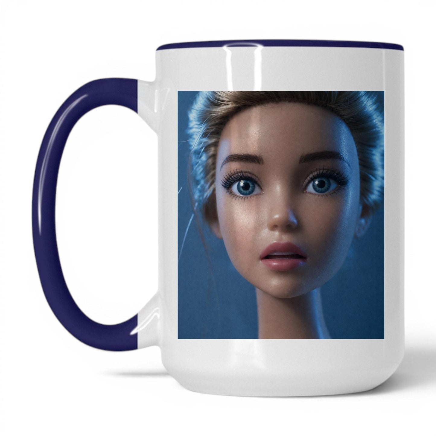 Anxious Doll Face Coffee Mug