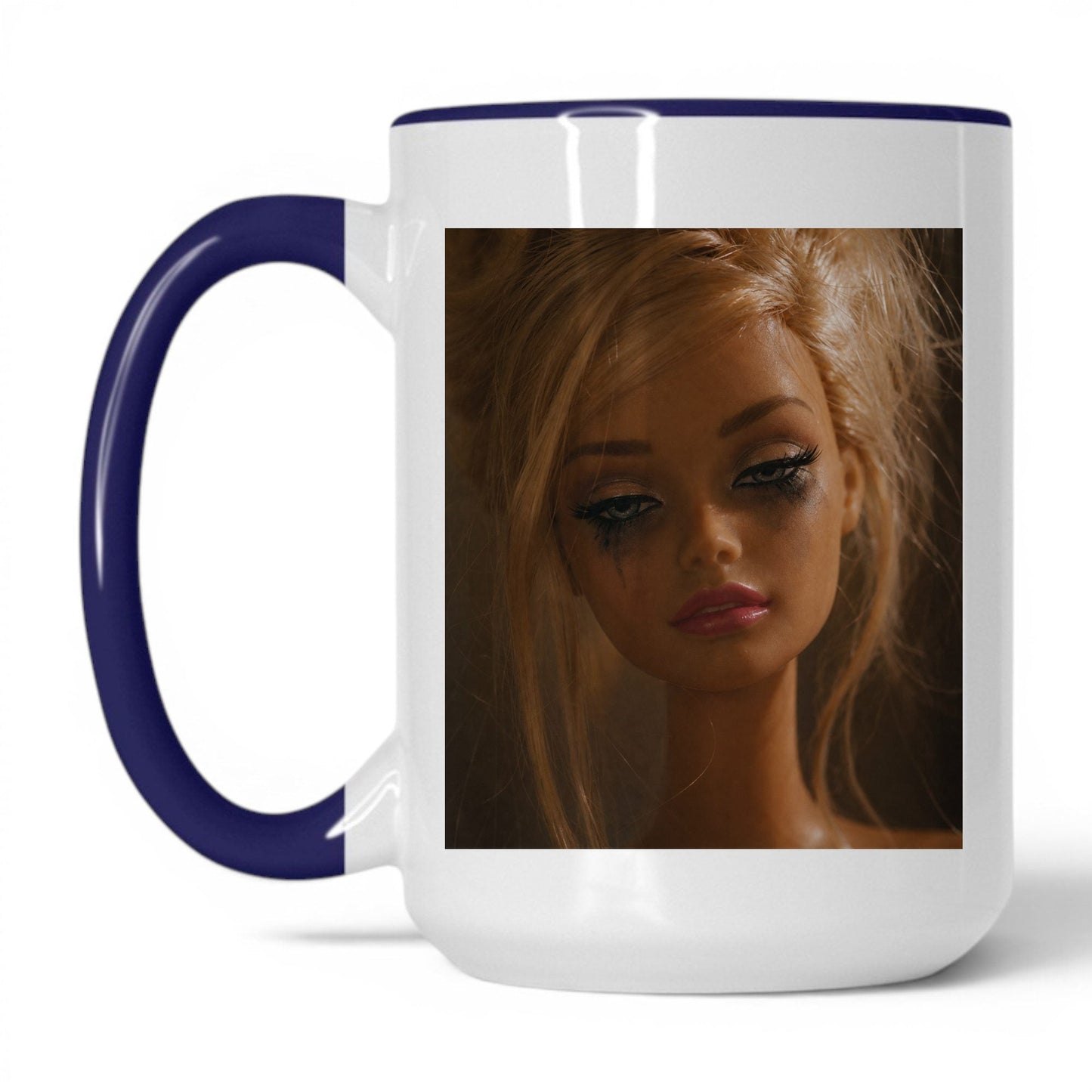 Exhausted Doll Face Coffee Mug