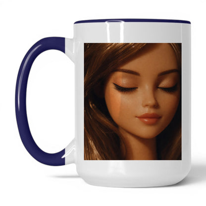 Unbothered Close-Up Doll Face Coffee Mug