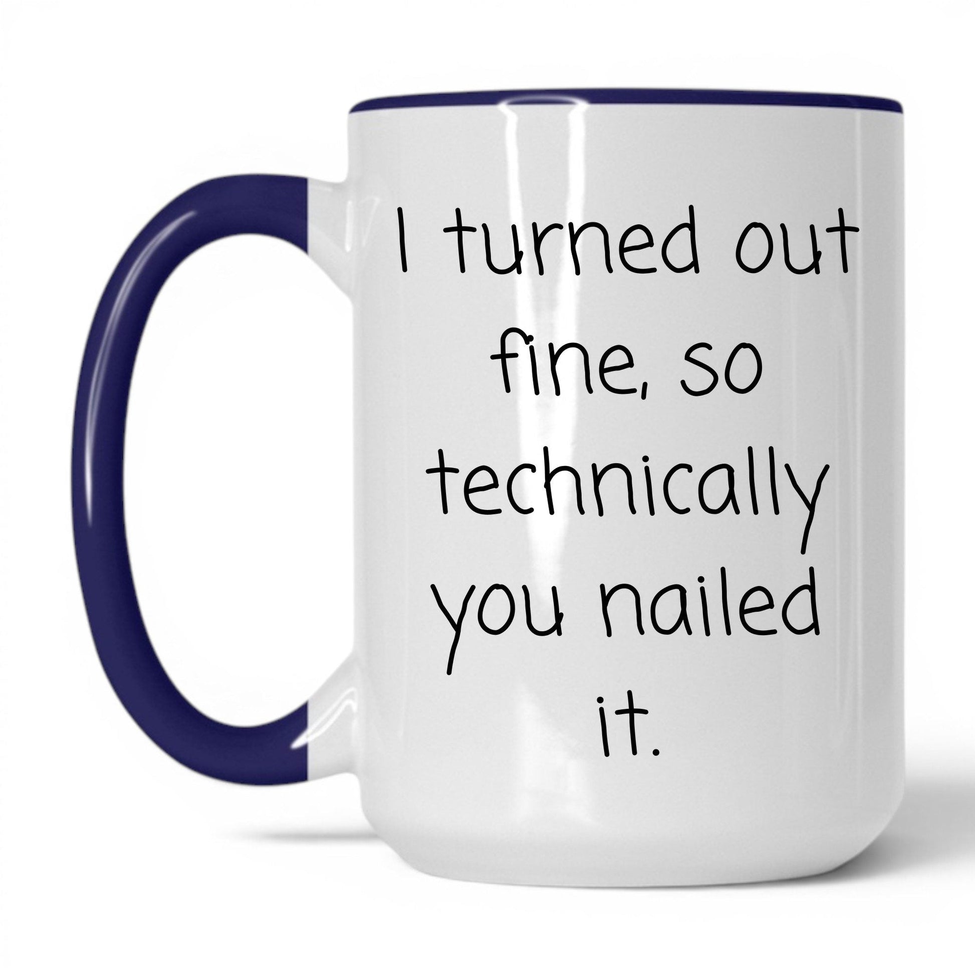You Nailed It Mug – 15oz White/Midnight Blue Mug