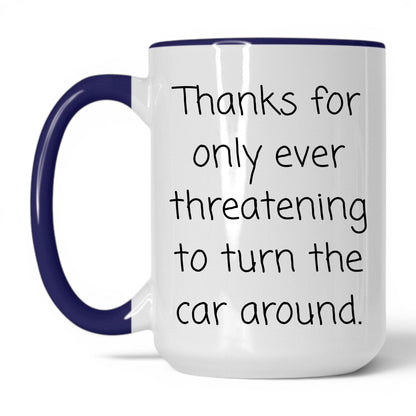 Turn This Car Around Mug – 15oz White/Midnight Blue Mug