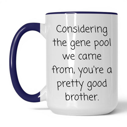 Pretty Good Gene Pool Mug – 15oz White/Midnight Blue Mug