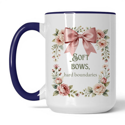 Soft Bows Hard Boundaries Coffee Mug