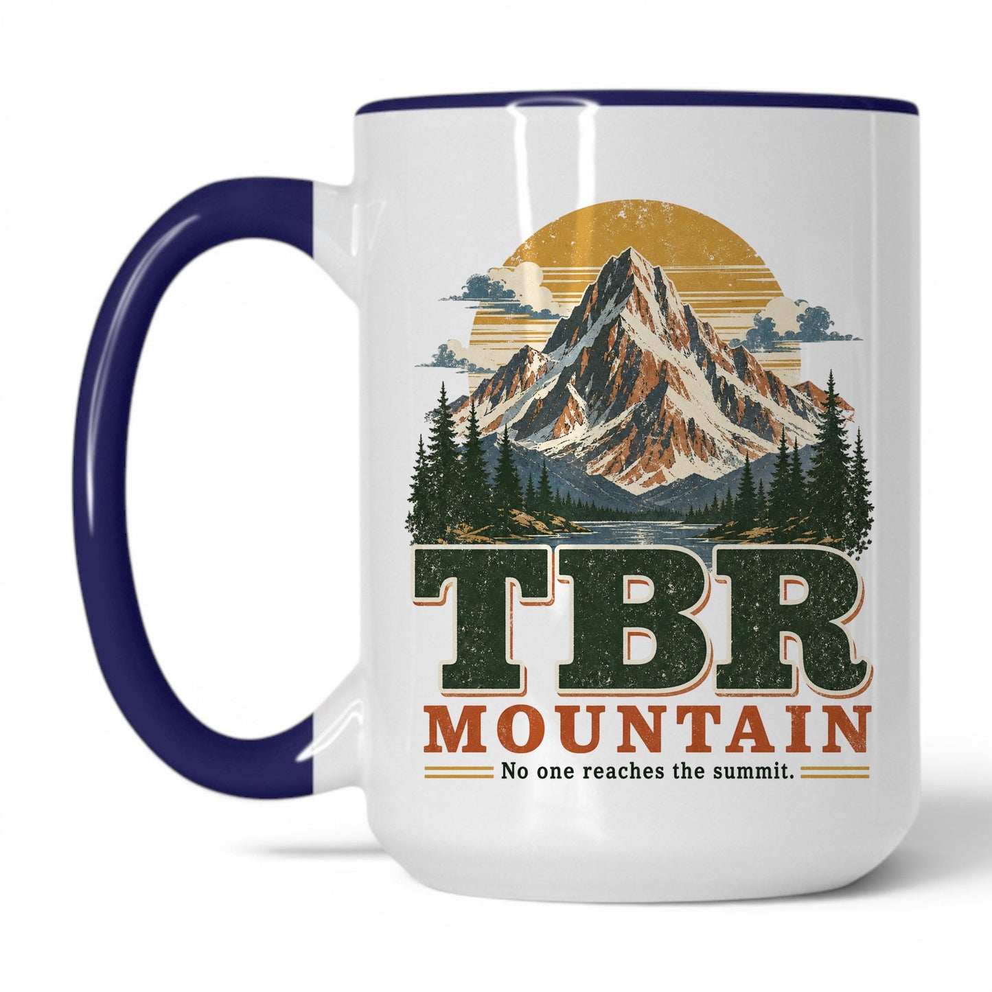 TBR Mountain Mug – 15oz White/Midnight Blue Mug