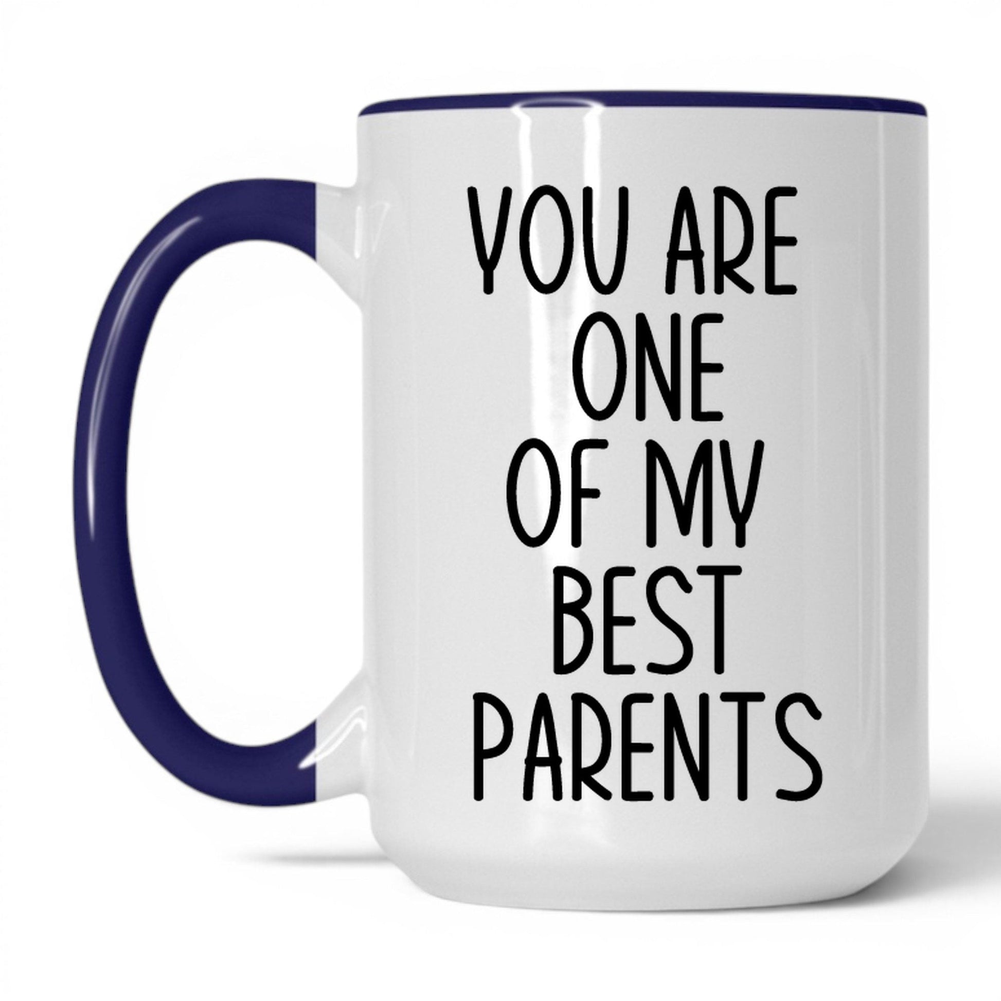 One of My Best Parents Mug – 15oz White/Midnight Blue Mug