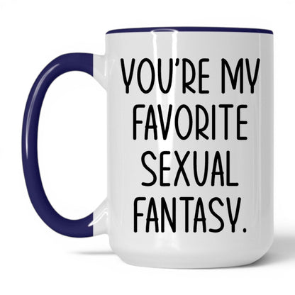 You're My Favorite Fantasy Mug – 15oz White/Midnight Blue Mug