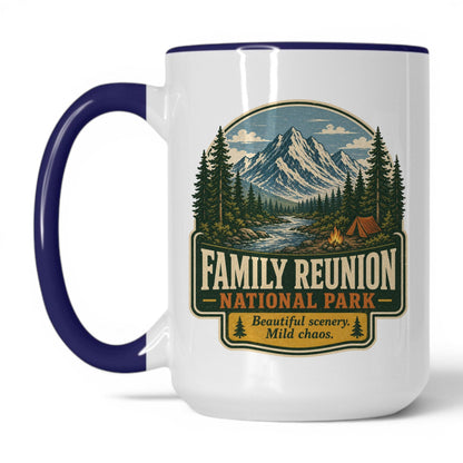 Family Reunion National Park Mug – 15oz White/Midnight Blue Mug