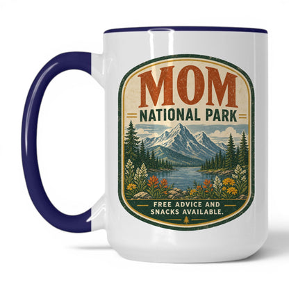 Mom National Park Mug – 15oz White/Midnight Blue Mug