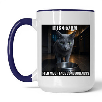 Feed Me Cat Coffee Mug