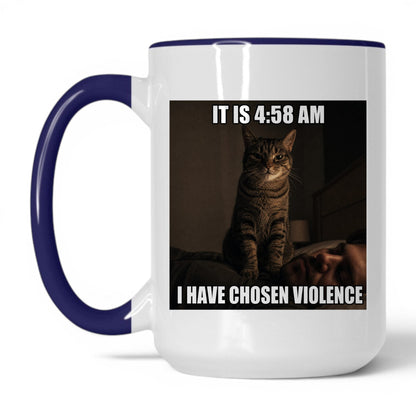 Chosen Violence Cat Coffee Mug