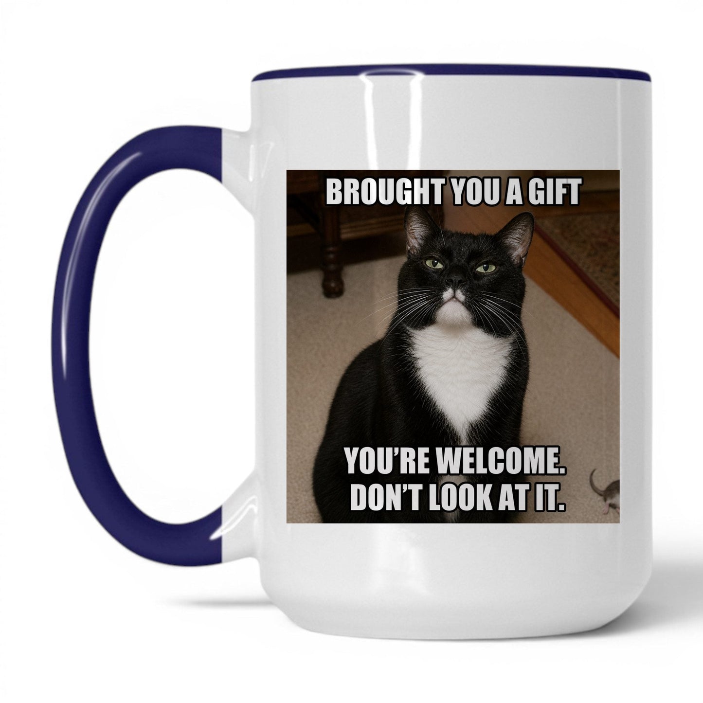 Brought You a Gift Cat Coffee Mug