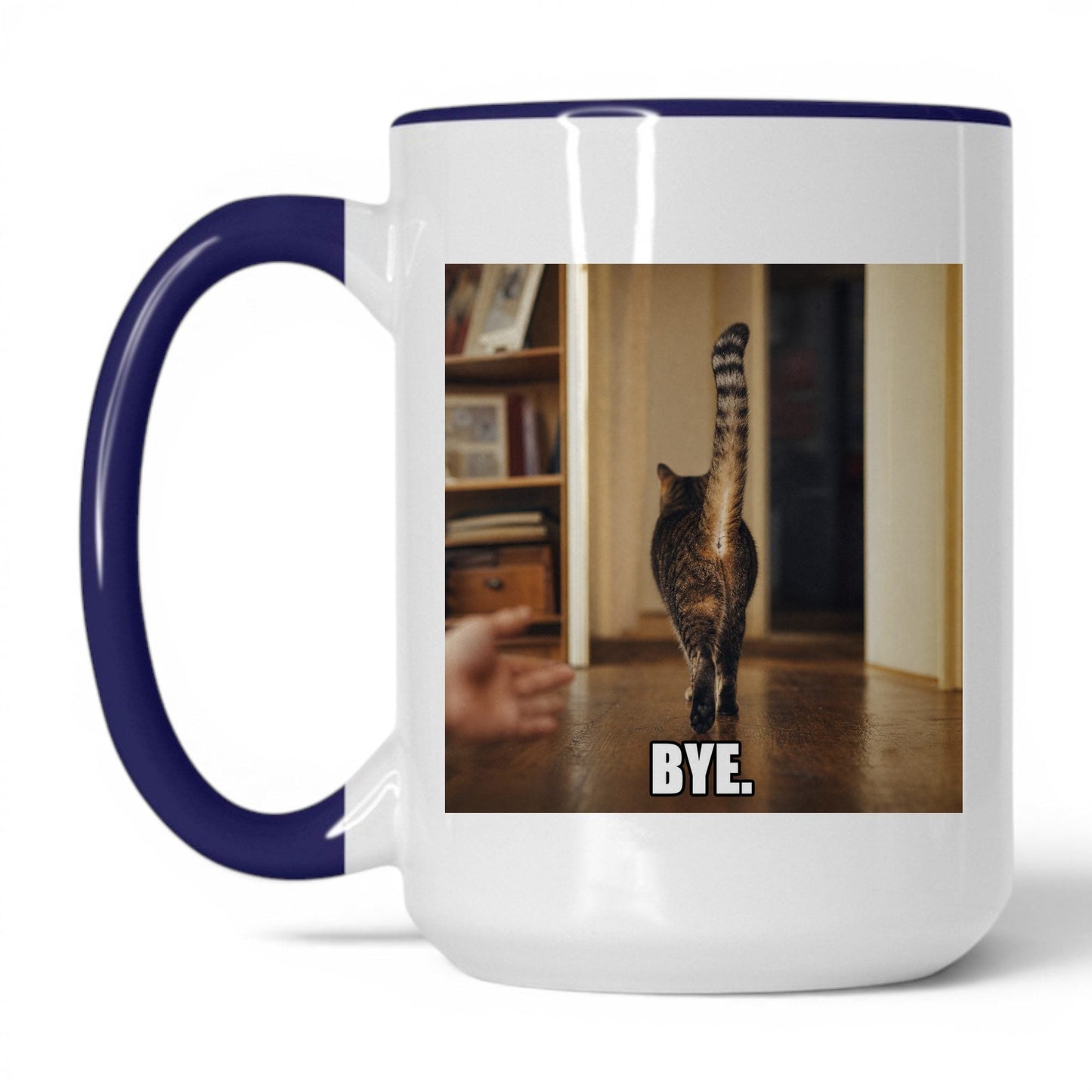 Bye Sarcastic Cat Coffee Mug