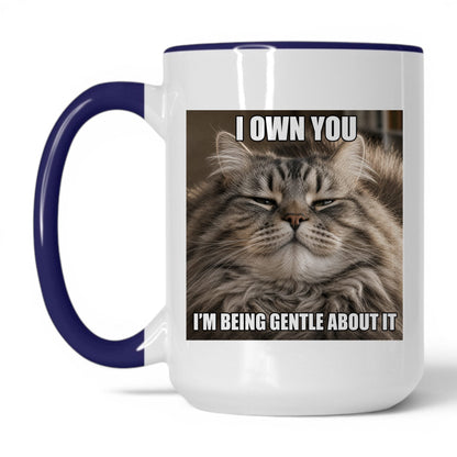 I Own You Cat Coffee Mug