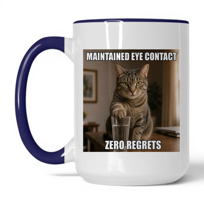 Maintained Eye Contact Cat Coffee Mug