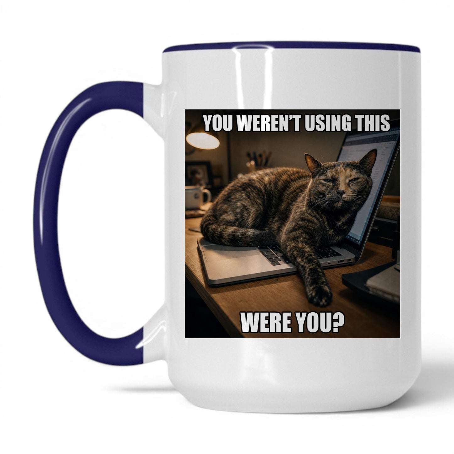 You Weren't Using This Cat Coffee Mug