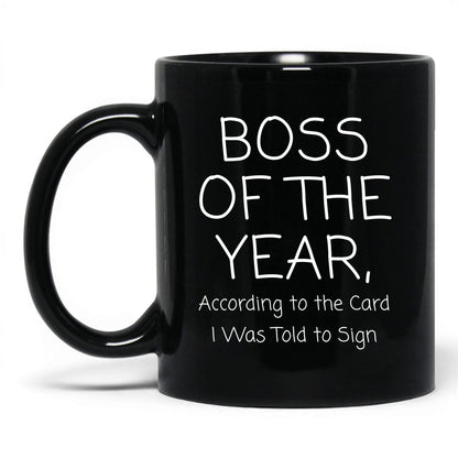 Boss of the Year Card Coffee Mug