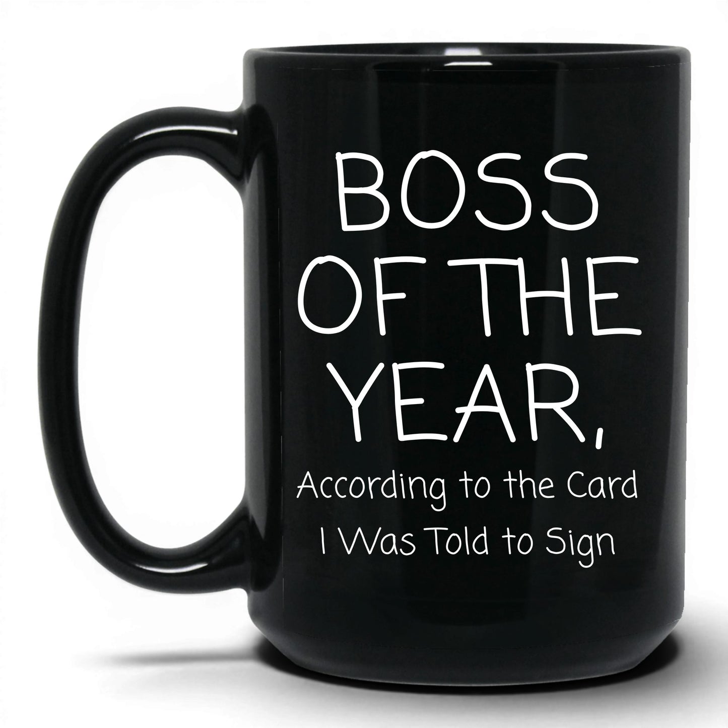 Boss of the Year Card Coffee Mug
