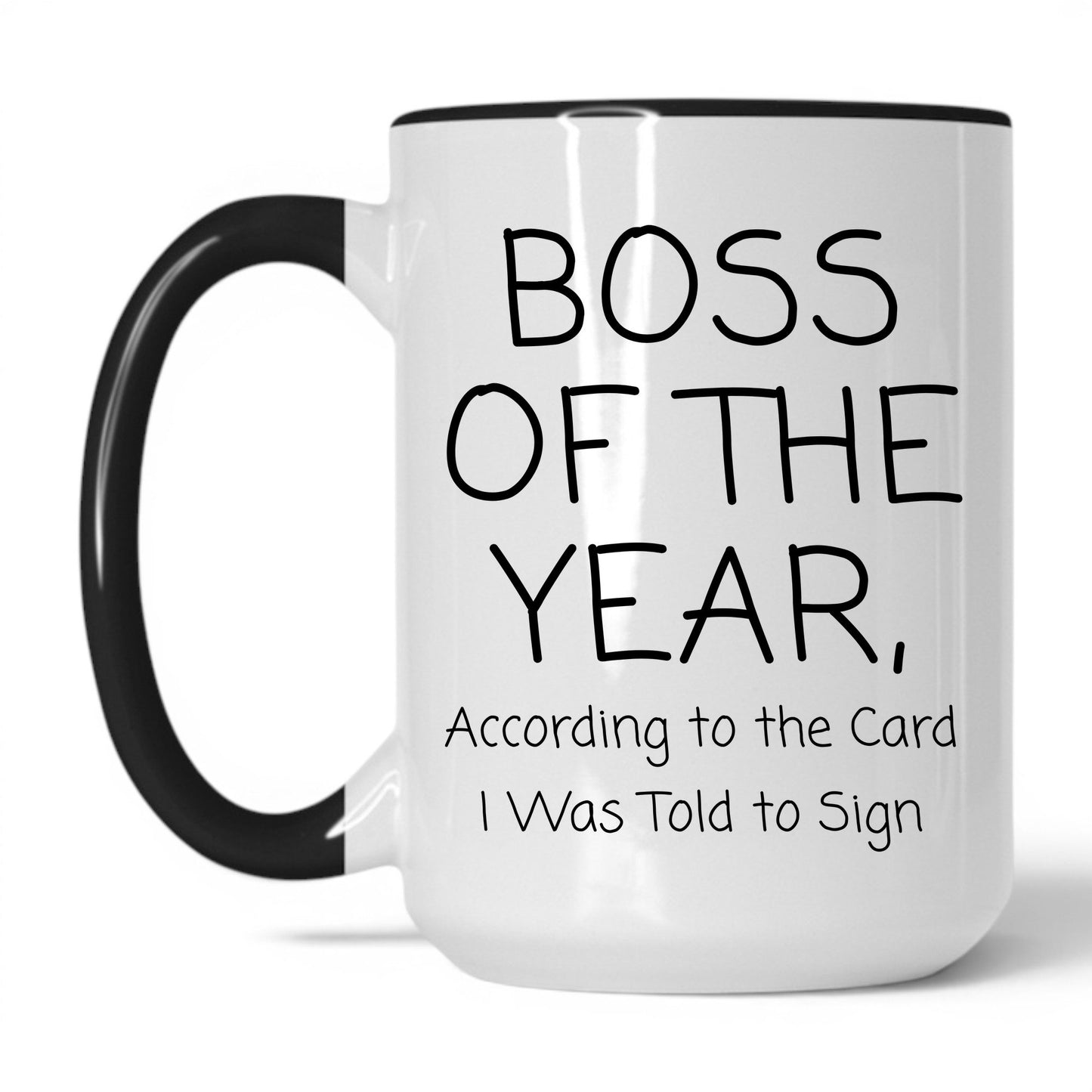 Boss of the Year Card Coffee Mug