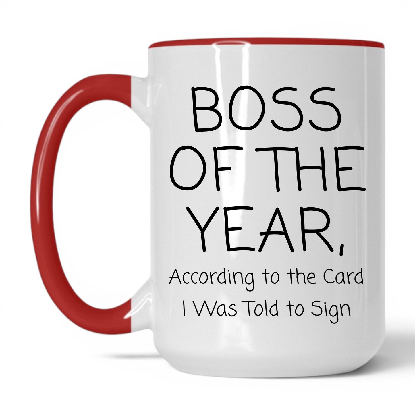 Boss of the Year Card Coffee Mug