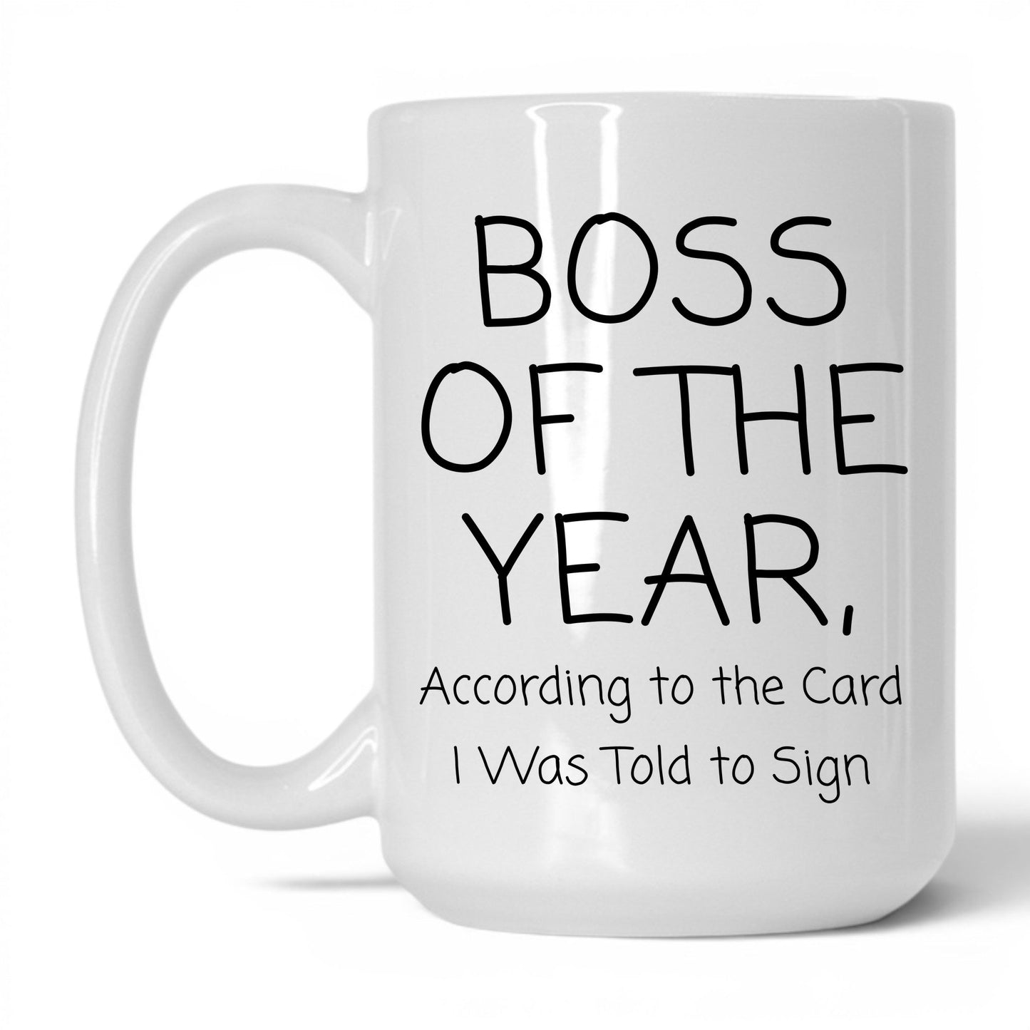 Boss of the Year Card Coffee Mug
