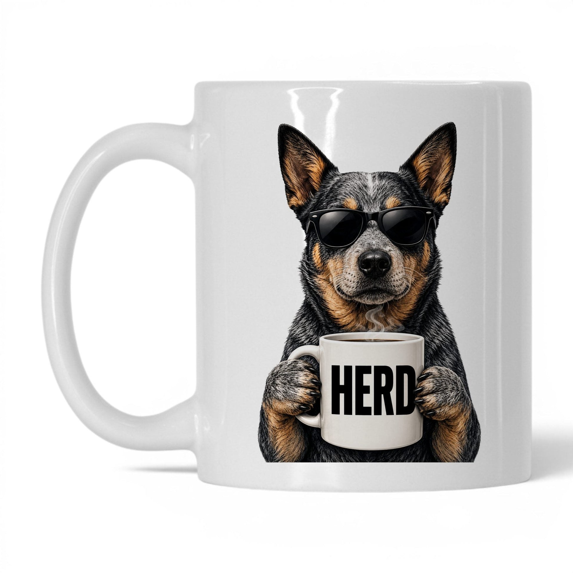 Cattle Dog Herd coffee mug — 11oz White