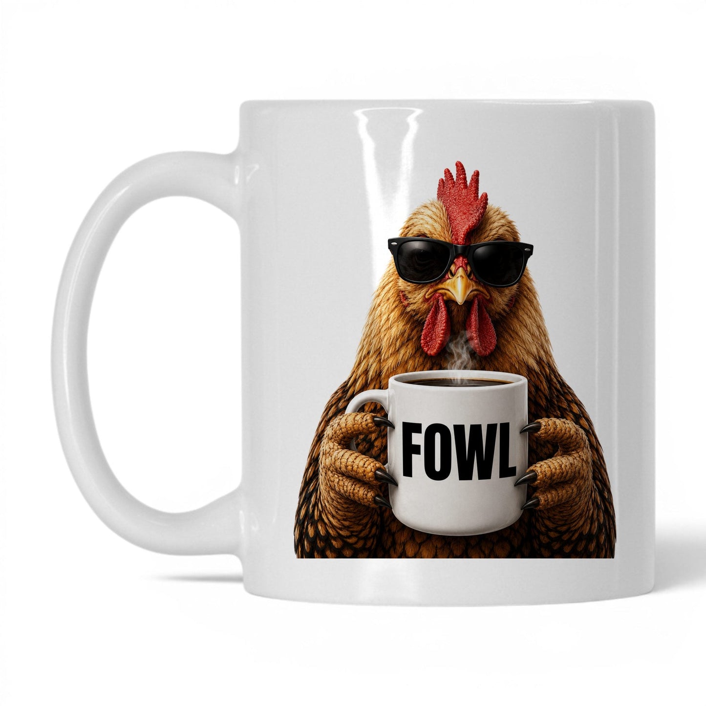 Chicken Fowl coffee mug — 11oz White