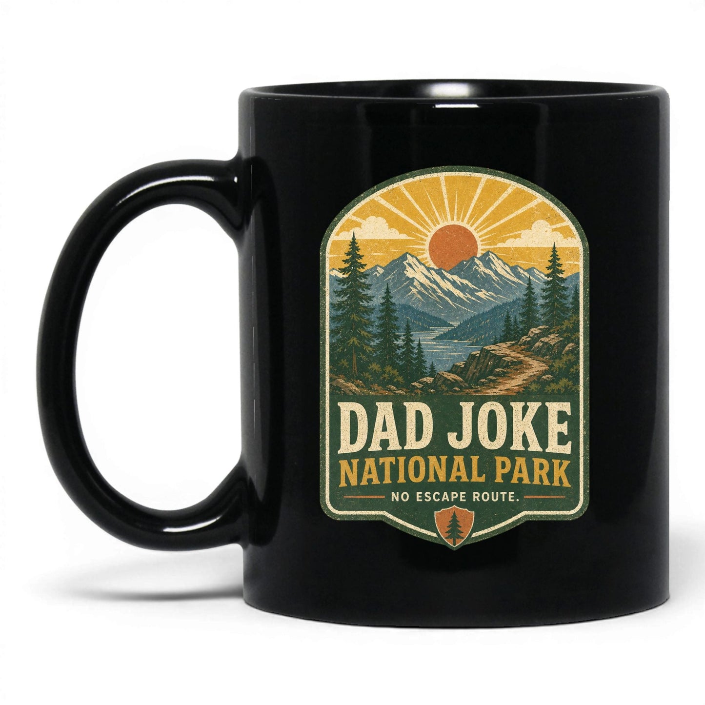 Dad Joke National Park 11oz black coffee mug