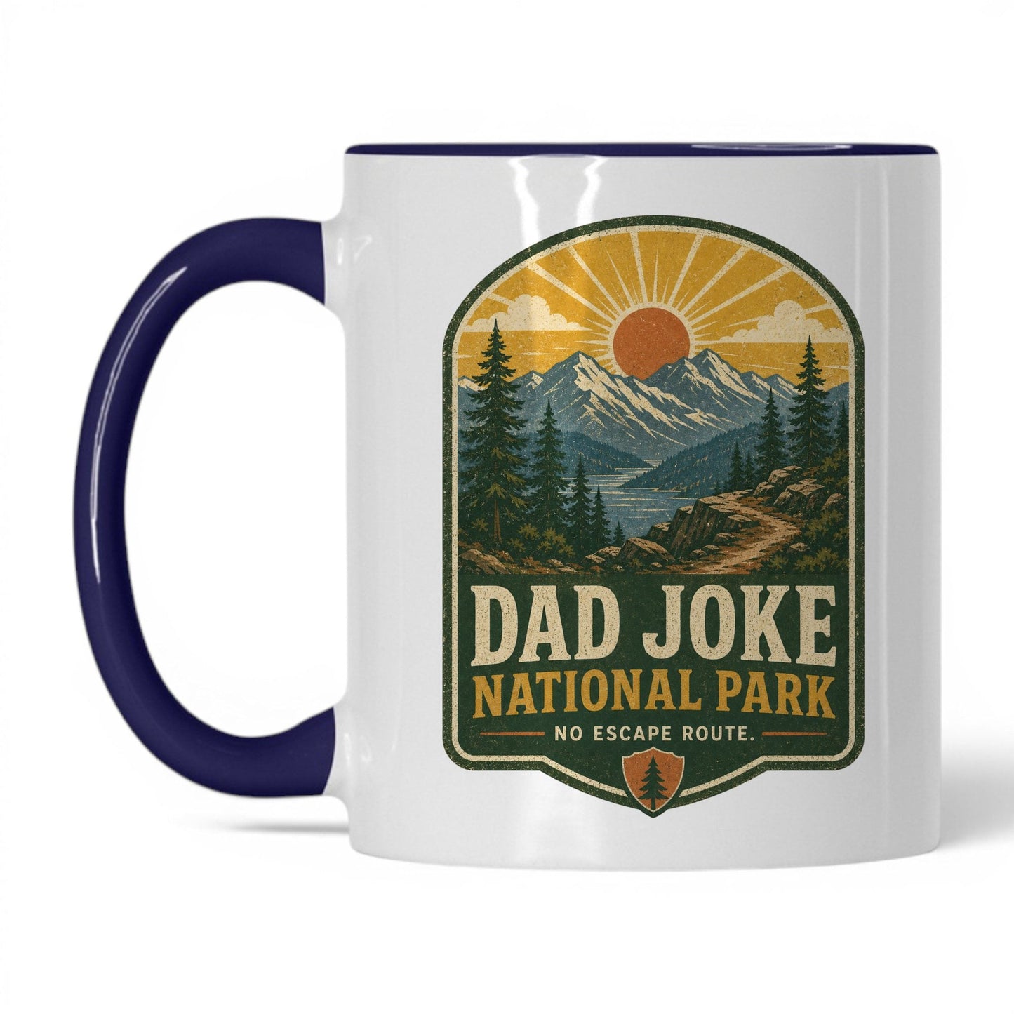 Dad Joke National Park 11oz white with midnight blue accent coffee mug